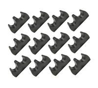ULTECHNOVO Portapennelli Supporto per Pennelli da Scrittura e Pittura 12 per Calligrafia in Plastica Nera Design Semplice ed per