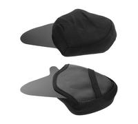 ULTECHNOVO Protezione Auricolare per Casco Moto 2 Pezzi Paraorecchie Antivento Copriorecchie a Copertura Totale Cuscinetti Auricolari Comfort Tessuto Resistente per Ciclismo e Motociclismo