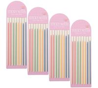 ULTECHNOVO Quaderni di Strisce Evidenziatrici Adesive Trasparenti in Pet Strisce Segnapagina Riusabili per Lettura e Studio per Evidenziare Testi senza Coprire le Parole per Scuola