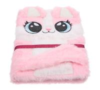 ULTECHNOVO Quaderno in Peluche con Copertina Volpe Morbida e Soffice Diario per Studenti Carta Liscia per Scrivere Regalo Premio per Scuola Media