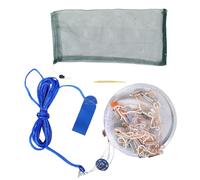 ULTECHNOVO Rete da Pesca a Lancio a Mano con Anello in Alluminio Rete Trappola per Esche per Acqua e Salata con Pesi in Acciaio per Pescatori Esperti e Principianti