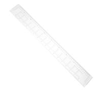 ULTECHNOVO Righello di Coordinate Geografiche 37 Cm Trasparente, Goniometro Professionale per Mappe e Navigazione, Strumento di Mappatura Preciso per Uso Topografico e Attività All’aperto