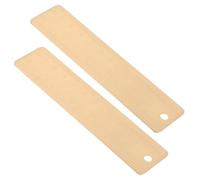 ULTECHNOVO Righello in Ottone 12cm con Doppia Scala, Resistente e Preciso, 2 Pezzi per Artisti e Architetti, per Disegno All'aperto e Paesaggi Naturali