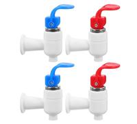 ULTECHNOVO Rubinetti per Distributore Acqua 4 Pezzi Pompa Rapida per Uso Domestico, Ufficio, Spiaggia e'Aperto, Accessori per Erogatore Acqua in Plastica