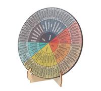 ULTECHNOVO Ruota delle Emozioni in Legno Supporto e Tabella Comportamentale per Decorazione Aula e Spazi di Lavoro