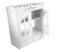 ULTECHNOVO scaffale per Cosmetici mobiletto per Bagno armadietto per WC Organizer per Il Bagno appendini da Muro pensile per Arredamento Armadietto da Parete plastica Bianca