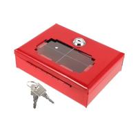 ULTECHNOVO Scatola Chiave della Porta del Supporto Chiave Porte Montato Contenitore nascondi Chiave Armadio estintore Tasto Lockbox Cassette di Sicurezza per Chiavi Ferro da Stiro Rosso