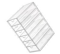 ULTECHNOVO scatola di immagazzinaggio del desktop piccolo cassetto vano gingillo cucina contenitore per cassetti cestino organizer per cassetti l'animale domestico Transparent