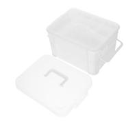 ULTECHNOVO Scatola Di Stoccaggio Portatile Con Coperchio Organizer Multifunzionale Per Medicinali e Utensili Compatte Manico Comodo Per Uso Domestico e Viaggi