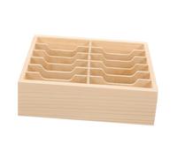ULTECHNOVO Scatola Porta Cellulare in Legno con Scomparti Multipli per Ufficio e Scuola Organizer da Scrivania per Gestione Cellulare e Accessori Supporto Telefonico Multiuso per Spazi