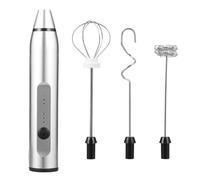 ULTECHNOVO Schiumalatte Elettrico Portatile USB in Acciaio Inossidabile 304, Miscelatore Automatico Antiscivolo per Caffè e Frappè Batteria 1200mah