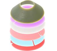 ULTECHNOVO Segnabicchieri da Vino in Silicone 6 Pezzi a Forma di Canna, Etichette per Bicchieri Decorativi per Feste, Identificatori Portatili per Calici in Casa, Bar e Ristoranti