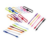 ULTECHNOVO Segnabicchieri da Vino in Silicone Riutilizzabili 24 Pezzi Set Colorato Anelli e Ciondoli per Bicchieri e senza Stelo Etichette Estensibili per Feste e Riunioni Accessori per