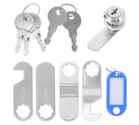 ULTECHNOVO Serratura Camma per Porta Camper e Cassetta Postale in Set Completo 12 Chiavi per Uso in Armadietti e Cassetti di Camper