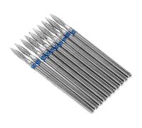 ULTECHNOVO Set 10 Punte per Trapano Unghe in Carburo per Manicure Russe Punte Piccole per Cuticole e Lucidatura Professionale Pelle Morta e Preparazione Unghie ad Uso Salone e Casa