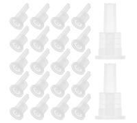 ULTECHNOVO Set 100 Pezzi Tappo Contagocce Interno in Plastica PP 18 Denti per Flaconi Olio Essenziale 5-100 Ml Guarnizione di Tenuta per Controllo Dosaggio e Protezione Anti-Perdita per Uso