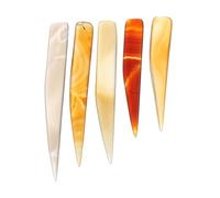 ULTECHNOVO Set 5 Pezzi Strumento per Lucidatura Gioielli Coltello in Agata Naturale, Brunitore per Applicazione Oro e Argento, Accessori per Creazione e Finitura Colore Casuale Stili Multipli