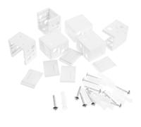 ULTECHNOVO Set 6 Staffe per Mini Veneziane da 1 Pollice in ABS Bianco Supporti di Montaggio Resistenti per Tende Orizzontali e Cassonetti Kit Viti e Tasselli per Installazione su Finestre