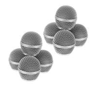 ULTECHNOVO Set 8 Pezzi Griglie di Ricambio in Metallo per Microfono Parabrezza Interno in Schiuma Copertura Sostitutiva per Testina Sferica Microfono Accessori per Microfoni Wireless