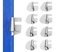 ULTECHNOVO Set 8 Piedini per Orlo Arrotolato in Acciaio Resistente per Macchina da Cucire Piedino Premistoffa Multidimensionale Accessori Cucitrice per Progetti di Cucito Domestico e