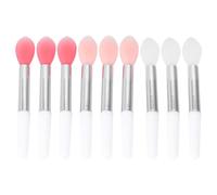 ULTECHNOVO Set 9 Pezzi Pennelli per Labbra in Silicone Portatile, Applicatori per Rossetto e Maschera Labbra, Accessori Trucco Riutilizzabili per Make Up Professionale e Uso Quotidiano