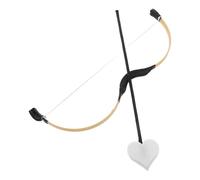 ULTECHNOVO Set Accessori per Costume di Cupido Arco e Freccia in Plastico per Carnevale e Party di San Valentino, Design Originale Tema Selvaggio e Cura Dettagli