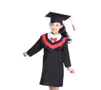 ULTECHNOVO Set Costume Laurea per Toga Nera e Cappello, Tessuto Traspirante e Confortevole, Design Accademico Adorabile per Celebrazioni di Laurea e Spettacoli