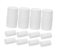 ULTECHNOVO Set da 12 Boccette per Farmaci in Hdpe Bianco da 20ml, Contenitori Riutilizzabili e Anti-perdita per Conservazione Sicura di Medicinali