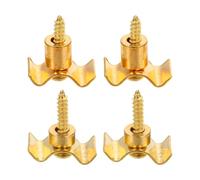 ULTECHNOVO Set da 4 Pezzi di Blocca Corde per Chitarra Elettrica in Metallo Oro Prolunga la Vita delle Corde per Chitarristi Professionisti e Principianti