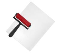 ULTECHNOVO Set di Piastra in Gel Riutilizzabile 25x20cm e Rullo in Plastica con Pennello per Stampa e Texturizzazione Fine su Carta e Tessuti