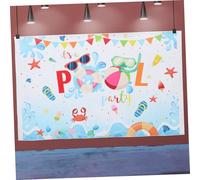ULTECHNOVO Sfondo Per in Piscina Decorazione Striscione Per Foto Materiale Vinile Resistente Per Eventi in Piscina e Foto Ricordo