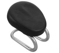 ULTECHNOVO Sgabello Regolabile Ergonomico da Preghiera per Meditazione e | Seduta Imbottita in Metallo e Pelle PU Nera, Compatto e Portatile, per Uso Casalingo