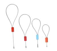 ULTECHNOVO Sigilli di Sicurezza Chiusura Ferma in Filo di Acciaio e Plastica 50 Pezzi 30cm Colore Casuale per Contenitori ad Alta Sicurezza per Supermercati e Porti