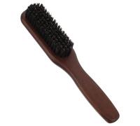 ULTECHNOVO Spazzola per Barba Uomo in Legno con Setole di Cinghiale Pettine Fine per Olio da Barba Strumento Compatto per Cura e Styling Baffi per Viaggi e Uso Quotidiano