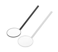 ULTECHNOVO Specchio Rotondo per Extension Ciglia 2 Pezzi Vetro Ingranditore, Portatile e Leggero, Strumento di Ispezione per Tecnico Ciglia e Trucco Professionale