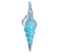 ULTECHNOVO Spilla a Conchiglia Smaltata in Lega di Zinco Strass, Spilla Distintiva da Giacca e Cappello per Abbigliamento Donna e Uomo, Accessorio Vintage per Feste e Matrimoni, Design