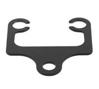 ULTECHNOVO Staffa Contachilometri per Moto in Metallo Nero Resistente Design Vintage, Supporto Sicuro per Tachimetro e Conta Chilometri, per Modifiche Moto Retrò