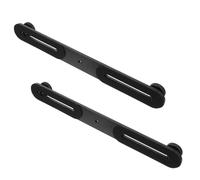 ULTECHNOVO Staffa di Estensione per Flash Nero in Lega di Alluminio, Supporto Doppio Vite Standard 1/4" Regolabile e Facile da Usare, Set da 2 Pezzi per Fotografia