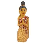 ULTECHNOVO Statua Buddha Inginocchiato Thailandese in Scultura Decorativa e Giardino Regalo