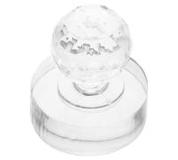 ULTECHNOVO Strumento per Timbro Ombretti Tondo 27mm in Cristallo, Timbro Pressante per Fard in Polvere, Gadget Trucco Versatile per Confezionamento e Superficie Liscia, per Uso Quotidiano