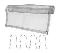 ULTECHNOVO Stufa Pieghevole da Campeggio in Acciaio Inox Rete Antiscintille | Argento, Design Portatile, per Falò All’aperto e Barbecue, Accessorio Pieghevole per Uso Esterno