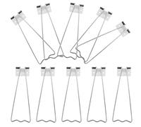 ULTECHNOVO Supporto da Tavolo per Cornici e Quadri in Metallo e Plastica Set da 10 Pezzi per Espositori Fotografici e Piedistalli Uso Multiplo e Installazione Veloce