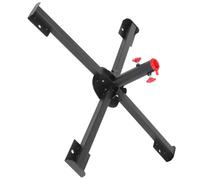 ULTECHNOVO Supporto Nero di Acciaio per Natale in Pieghevole Albero Inox | Base Robusta Gambe a Croce Ispessite, Uso Esterno Versatile, per Patio e Decorazioni Festive