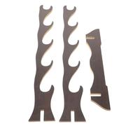 ULTECHNOVO Supporto per Bacchette per Batteria in Legno Multistrato Porta Bacchette da Scrivania da Terra 5 Livelli Organizer Professionale Compatibile Tutte le Marche per Musicisti