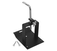 ULTECHNOVO Supporto per Batteria a Campanaccio in Acciaio Resistente, Braccio Piegato Regolabile e Meccanismo di Sgancio Rapido, Porta Accessori Percussioni Stabile per Tamburello e Blocco,