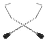 ULTECHNOVO Supporto per Batteria in Metallo 2 Pezzi Gambe Regolabili per Tamburo Tom Accessorio per Strumento a Percussione Stabile per Esibizioni e Performance Live