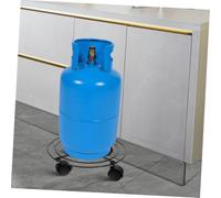ULTECHNOVO Supporto Per Bombola Di Gas Con Ruote e Freno Base Mobile Per Bombola Di Propano Vassoio Porta Bombole in Ferro Stabile e Sicuro Compatibile Con Serbatoi Fino