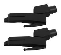 ULTECHNOVO Supporto per Cartuccia Pickup 2 Pezzi in Plastica Nero, Accessori per Giradischi Vintage Ideali per Manutenzione Senza Sforzo