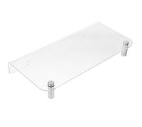 ULTECHNOVO Supporto per Monitor e Laptop Rialzo Scrivania 40X20X5 CM Acrilico Base Organizer Porta Computer per Ufficio e Studio