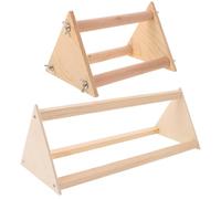 ULTECHNOVO Supporto per Pulcini in Legno 2 Pezzi per Allevamento Sano, Struttura Compatta per Pollai e Arricchimento Ambientale